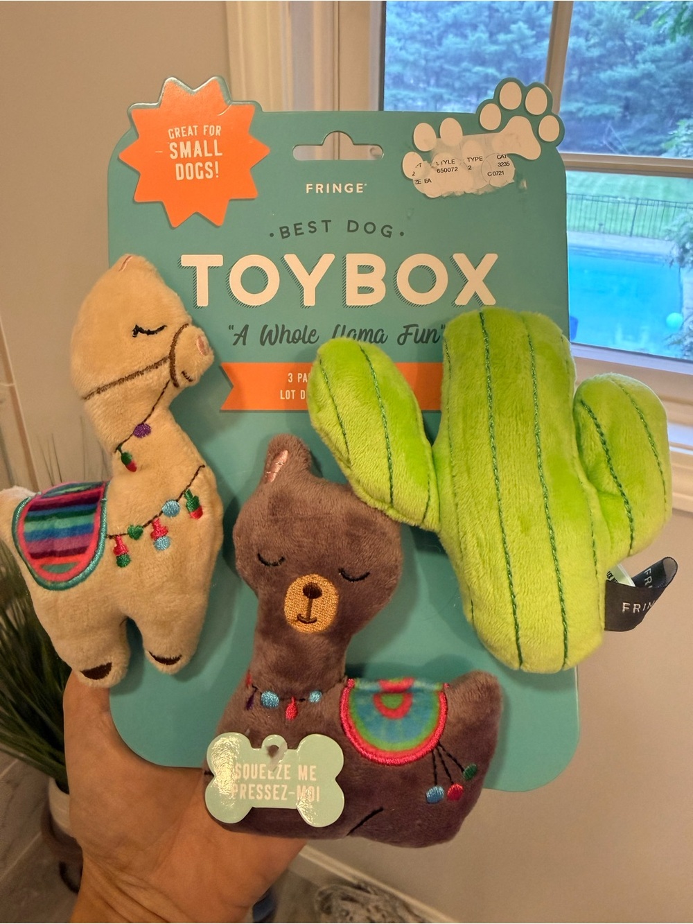 Fringe Studio Plush Toy Set - Green Cactus, Beige & Brown Llamas